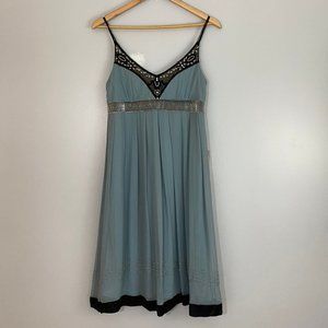 NWT Cache Embellished Chiffon Silk Dress